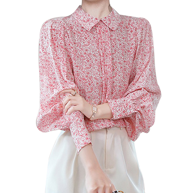 SS2360 Rayon Printed Squared Neck button up womens blouse shirts (3)